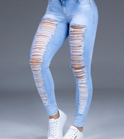 CALÇA SKINNY JEANS DESTROYED 33295